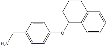 [4-(1,2,3,4-tetrahydronaphthalen-1-yloxy)phenyl]methanamine Structure