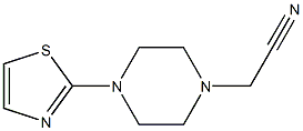 [4-(1,3-thiazol-2-yl)piperazin-1-yl]acetonitrile 化学構造式