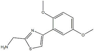[4-(2,5-dimethoxyphenyl)-1,3-thiazol-2-yl]methanamine Struktur