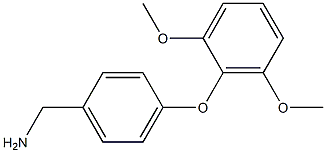 [4-(2,6-dimethoxyphenoxy)phenyl]methanamine,,结构式