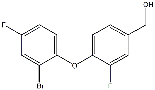 [4-(2-bromo-4-fluorophenoxy)-3-fluorophenyl]methanol 结构式