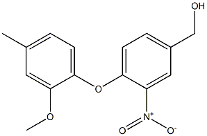 [4-(2-methoxy-4-methylphenoxy)-3-nitrophenyl]methanol