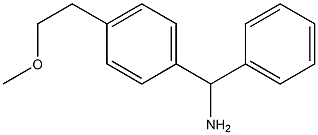 [4-(2-methoxyethyl)phenyl](phenyl)methanamine Struktur