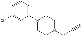[4-(3-chlorophenyl)piperazin-1-yl]acetonitrile Structure