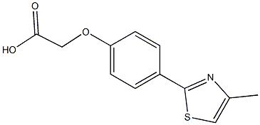 [4-(4-methyl-1,3-thiazol-2-yl)phenoxy]acetic acid Struktur