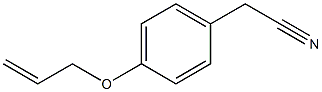 4-(アリルオキシ)フェニルアセトニトリル 化学構造式