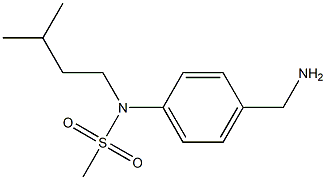 [4-(aminomethyl)phenyl]-N-(3-methylbutyl)methanesulfonamide|