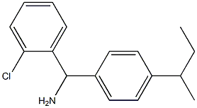 [4-(butan-2-yl)phenyl](2-chlorophenyl)methanamine,,结构式