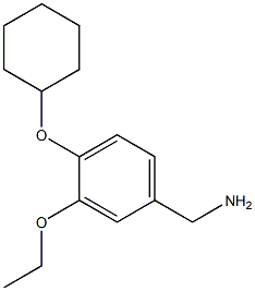 [4-(cyclohexyloxy)-3-ethoxyphenyl]methanamine,,结构式