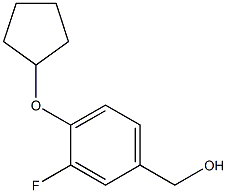 [4-(cyclopentyloxy)-3-fluorophenyl]methanol Struktur