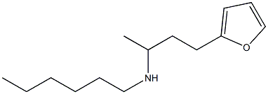 [4-(furan-2-yl)butan-2-yl](hexyl)amine 化学構造式