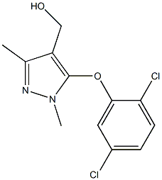 [5-(2,5-dichlorophenoxy)-1,3-dimethyl-1H-pyrazol-4-yl]methanol Structure