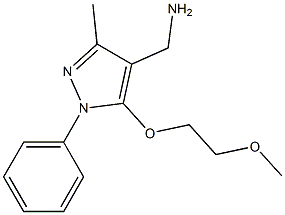 [5-(2-methoxyethoxy)-3-methyl-1-phenyl-1H-pyrazol-4-yl]methanamine|