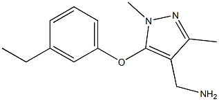 [5-(3-ethylphenoxy)-1,3-dimethyl-1H-pyrazol-4-yl]methanamine|