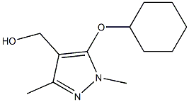 [5-(cyclohexyloxy)-1,3-dimethyl-1H-pyrazol-4-yl]methanol Struktur