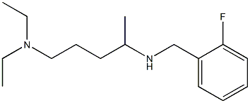 [5-(diethylamino)pentan-2-yl][(2-fluorophenyl)methyl]amine Structure
