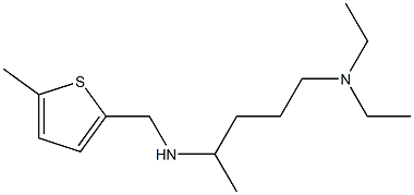 [5-(diethylamino)pentan-2-yl][(5-methylthiophen-2-yl)methyl]amine 化学構造式