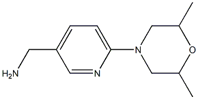 [6-(2,6-dimethylmorpholin-4-yl)pyridin-3-yl]methylamine,,结构式