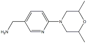 [6-(2,6-dimethylmorpholin-4-yl)pyridin-3-yl]methylamine Structure