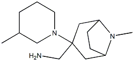 [8-methyl-3-(3-methylpiperidin-1-yl)-8-azabicyclo[3.2.1]octan-3-yl]methanamine,,结构式