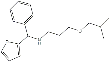 [furan-2-yl(phenyl)methyl][3-(2-methylpropoxy)propyl]amine,,结构式
