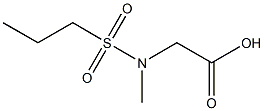 [methyl(propylsulfonyl)amino]acetic acid Structure