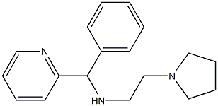 [phenyl(pyridin-2-yl)methyl][2-(pyrrolidin-1-yl)ethyl]amine Struktur