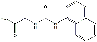 {[(1-naphthylamino)carbonyl]amino}acetic acid Structure