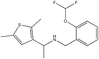 {[2-(difluoromethoxy)phenyl]methyl}[1-(2,5-dimethylthiophen-3-yl)ethyl]amine