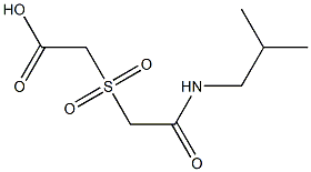 {[2-(isobutylamino)-2-oxoethyl]sulfonyl}acetic acid,,结构式