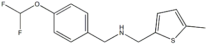 {[4-(difluoromethoxy)phenyl]methyl}[(5-methylthiophen-2-yl)methyl]amine