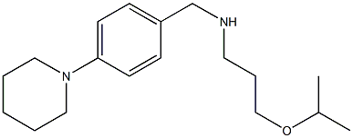 {[4-(piperidin-1-yl)phenyl]methyl}[3-(propan-2-yloxy)propyl]amine,,结构式