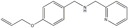 {[4-(prop-2-en-1-yloxy)phenyl]methyl}(pyridin-2-ylmethyl)amine Structure