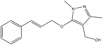  {1,3-dimethyl-5-[(3-phenylprop-2-en-1-yl)oxy]-1H-pyrazol-4-yl}methanol