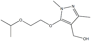 {1,3-dimethyl-5-[2-(propan-2-yloxy)ethoxy]-1H-pyrazol-4-yl}methanol Structure