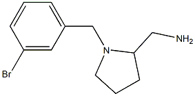 {1-[(3-bromophenyl)methyl]pyrrolidin-2-yl}methanamine Structure