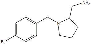 {1-[(4-bromophenyl)methyl]pyrrolidin-2-yl}methanamine 化学構造式