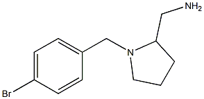 {1-[(4-bromophenyl)methyl]pyrrolidin-2-yl}methanamine Structure