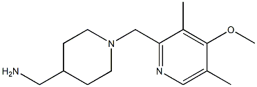 {1-[(4-methoxy-3,5-dimethylpyridin-2-yl)methyl]piperidin-4-yl}methanamine Struktur