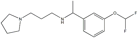 {1-[3-(difluoromethoxy)phenyl]ethyl}[3-(pyrrolidin-1-yl)propyl]amine|