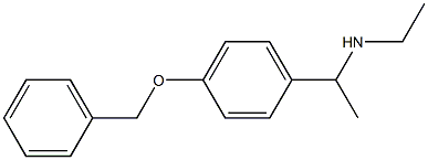 {1-[4-(benzyloxy)phenyl]ethyl}(ethyl)amine Struktur