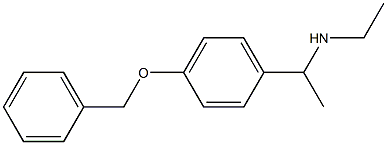 {1-[4-(benzyloxy)phenyl]ethyl}(ethyl)amine,,结构式