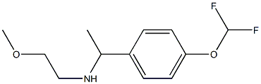 {1-[4-(difluoromethoxy)phenyl]ethyl}(2-methoxyethyl)amine 结构式