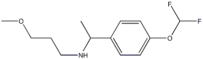 {1-[4-(difluoromethoxy)phenyl]ethyl}(3-methoxypropyl)amine 化学構造式
