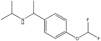 {1-[4-(difluoromethoxy)phenyl]ethyl}(propan-2-yl)amine Structure