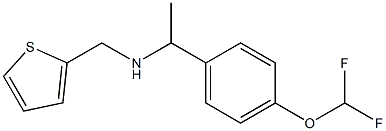 {1-[4-(difluoromethoxy)phenyl]ethyl}(thiophen-2-ylmethyl)amine