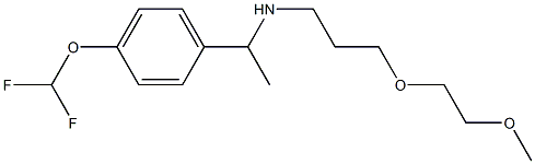 {1-[4-(difluoromethoxy)phenyl]ethyl}[3-(2-methoxyethoxy)propyl]amine Struktur