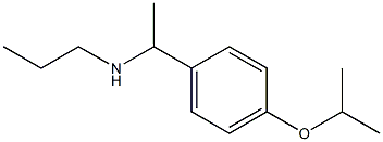 {1-[4-(propan-2-yloxy)phenyl]ethyl}(propyl)amine,,结构式