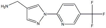 {1-[5-(trifluoromethyl)pyridin-2-yl]-1H-pyrazol-4-yl}methylamine,,结构式