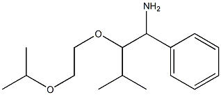 {1-amino-3-methyl-2-[2-(propan-2-yloxy)ethoxy]butyl}benzene Struktur